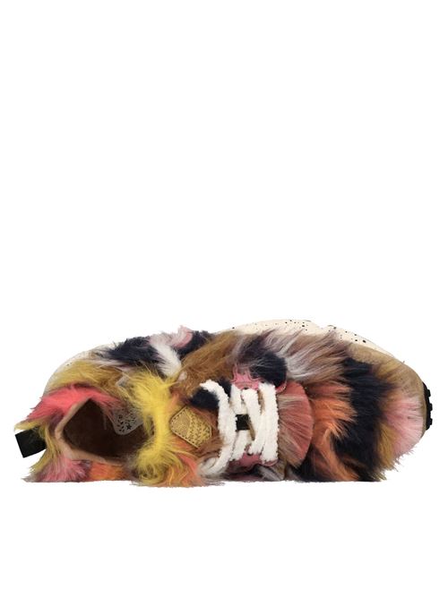 Sneakers in pelle ed ecopelliccia FLOWER MOUNTAIN | PAMPAS UNI TEDDY 0012018693.02.1D84MULTICOLOR